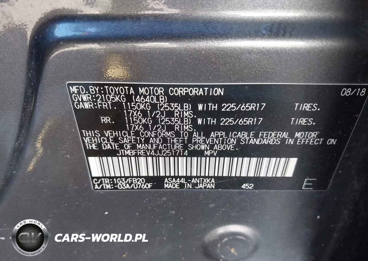 2018 Toyota Rav4 Le VIN:JTMBFREV4JJ251714 - 9
