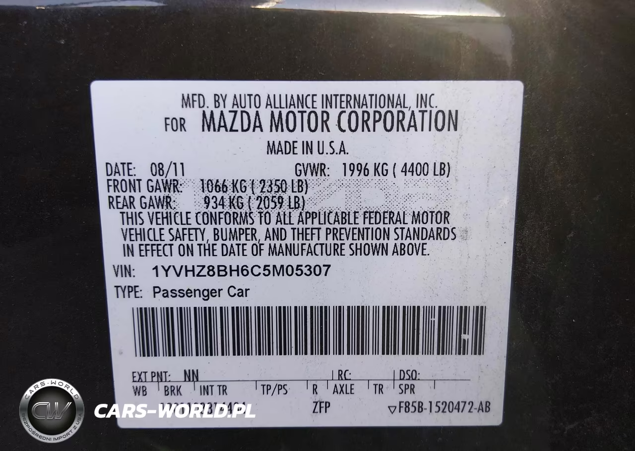 2012 Mazda Mazda6 I Sport VIN:1YVHZ8BH6C5M05307 - 9