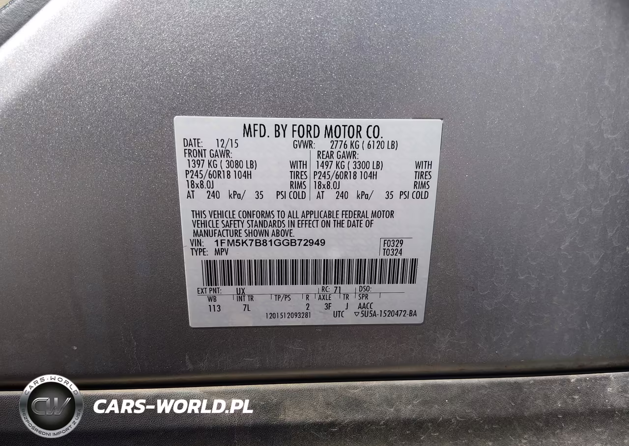 2016 Ford Explorer VIN:1FM5K7B81GGB72949 - 9
