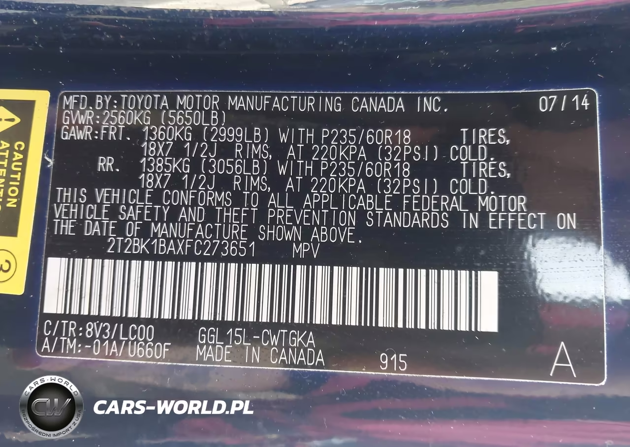 2015 Lexus Rx 350 VIN:2T2BK1BAXFC273651 - 9