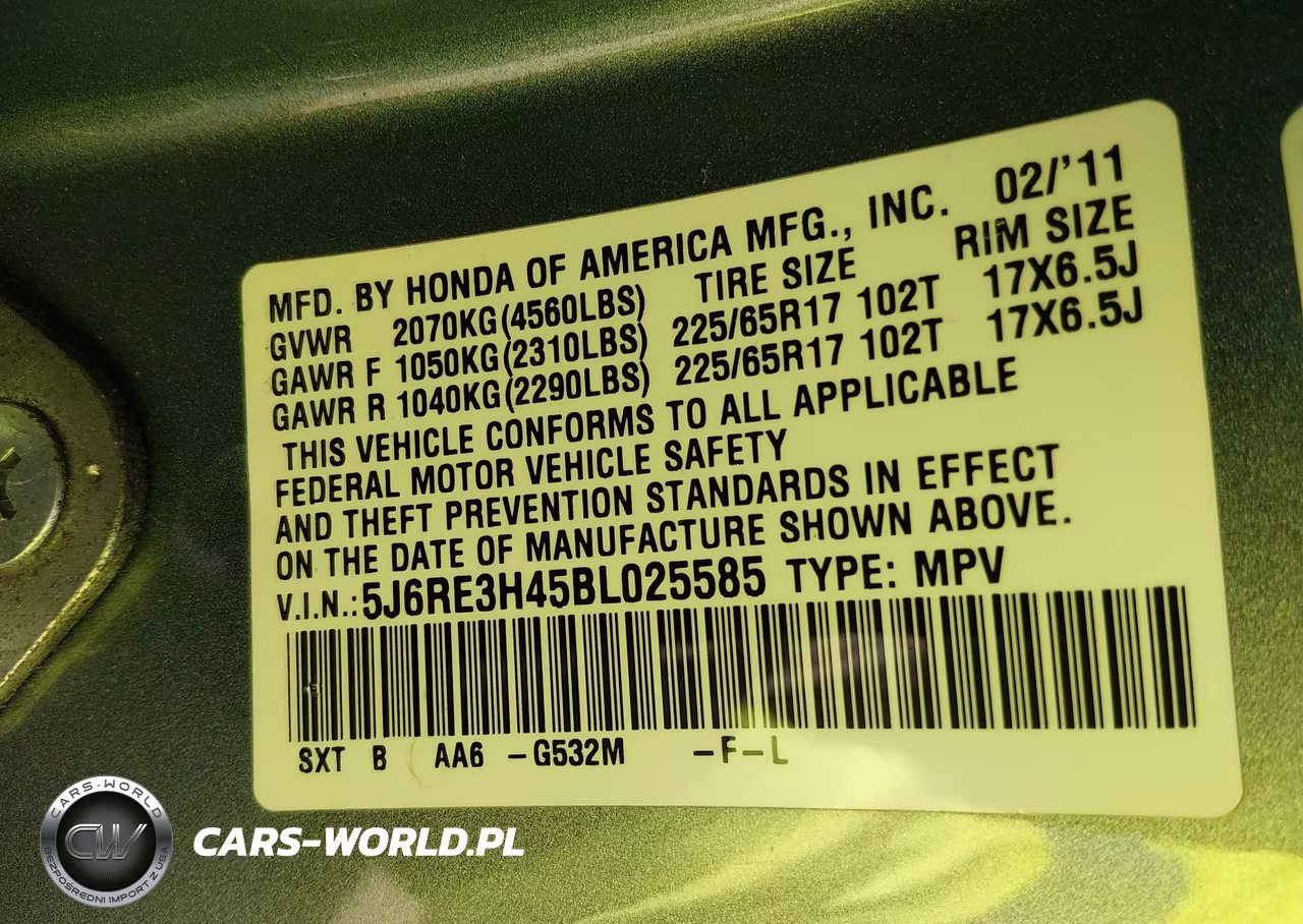 2011 Honda Cr-V Se VIN:5J6RE3H45BL025585 - 9