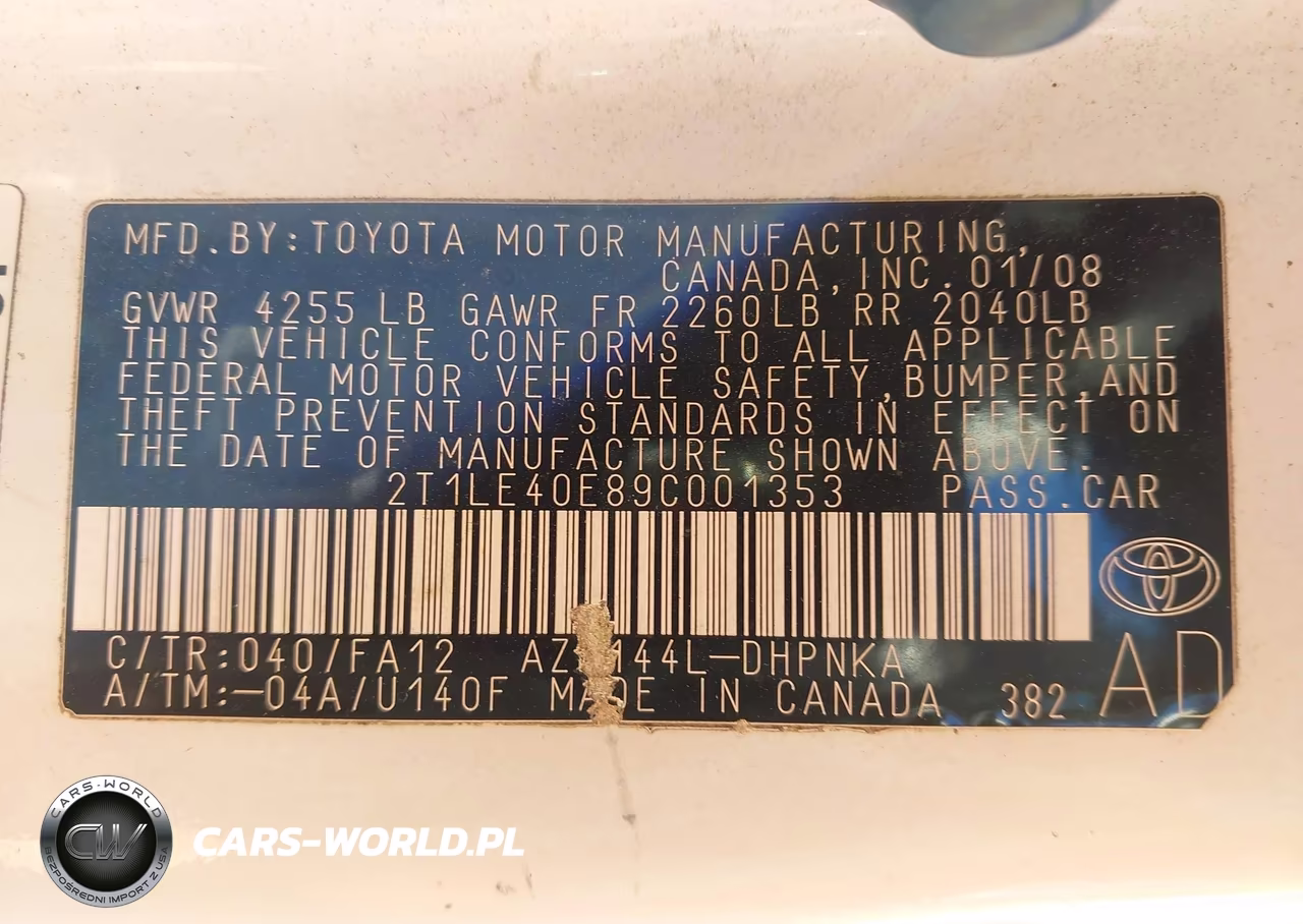 2009 Toyota Matrix S VIN:2T1LE40E89C001353 - 9