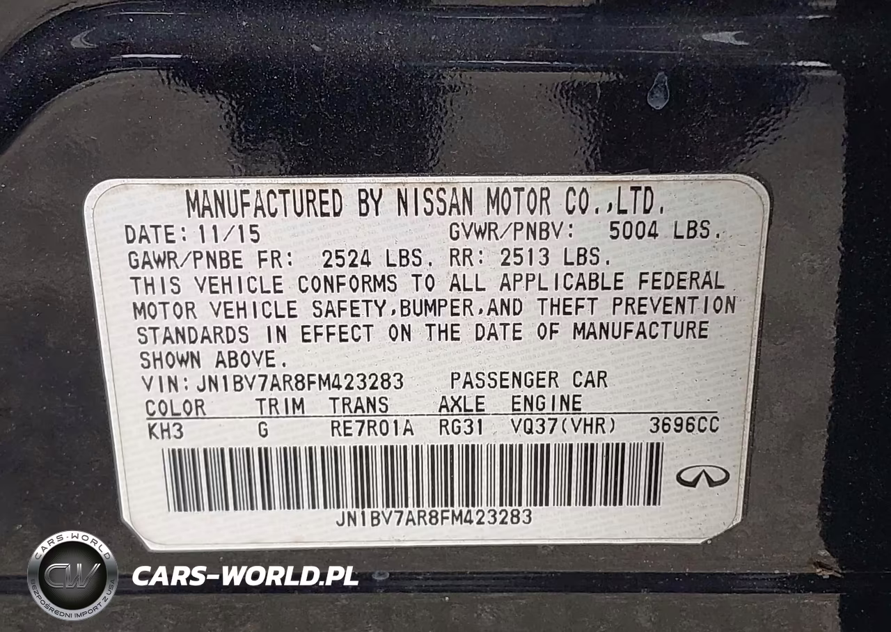 2015 Infiniti Q50 Premium VIN:JN1BV7AR8FM423283 - 9