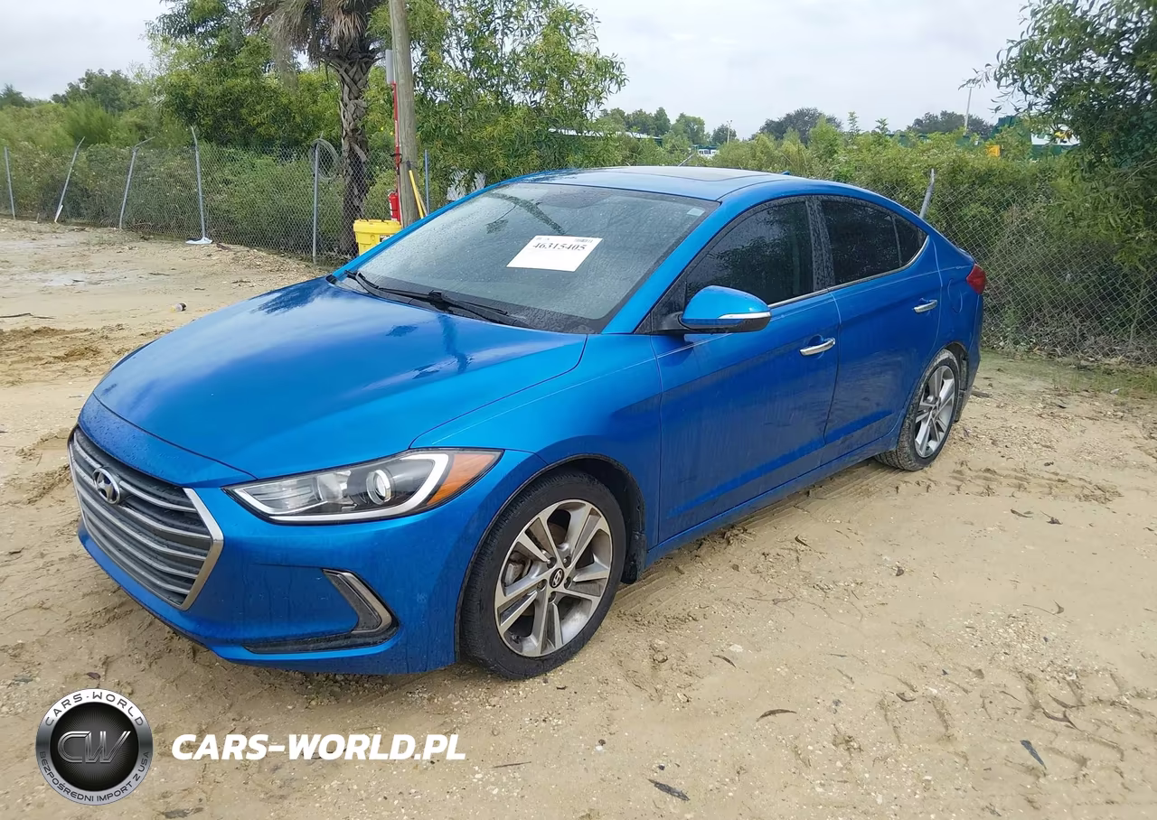2017 Hyundai Elantra Limited VIN:KMHD84LF2HU283406 - 2
