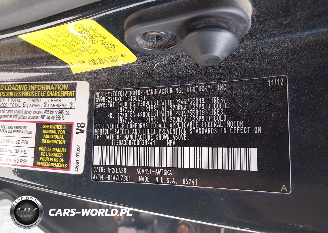 2013 Toyota Venza Xle VIN:4T3BA3BB7DU039241 - 9