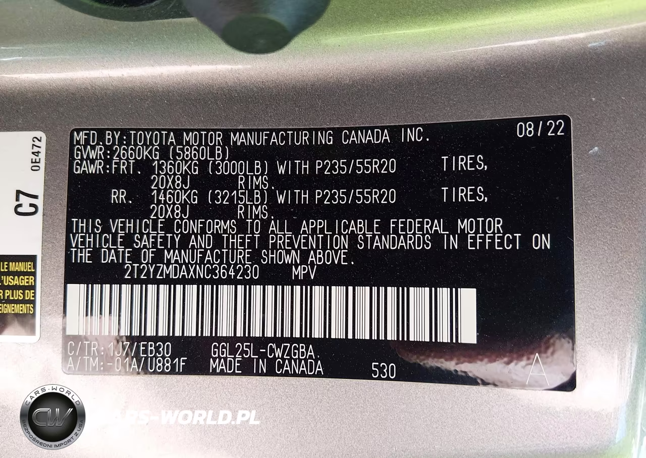 2022 Lexus Rx 350 F Sport Handling VIN:2T2YZMDAXNC364230 - 9