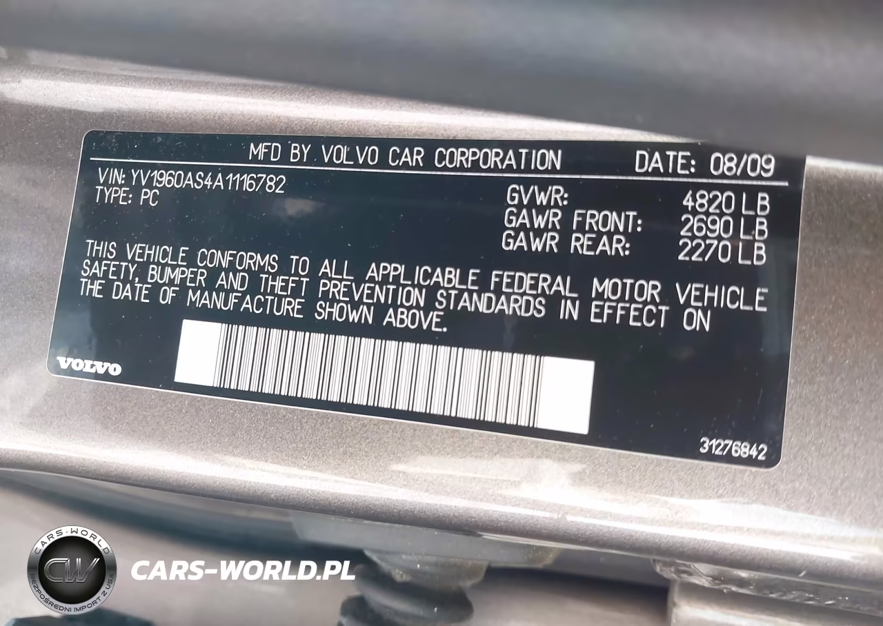 2010 Volvo S80 3.2 VIN:YV1960AS4A1116782 - 9