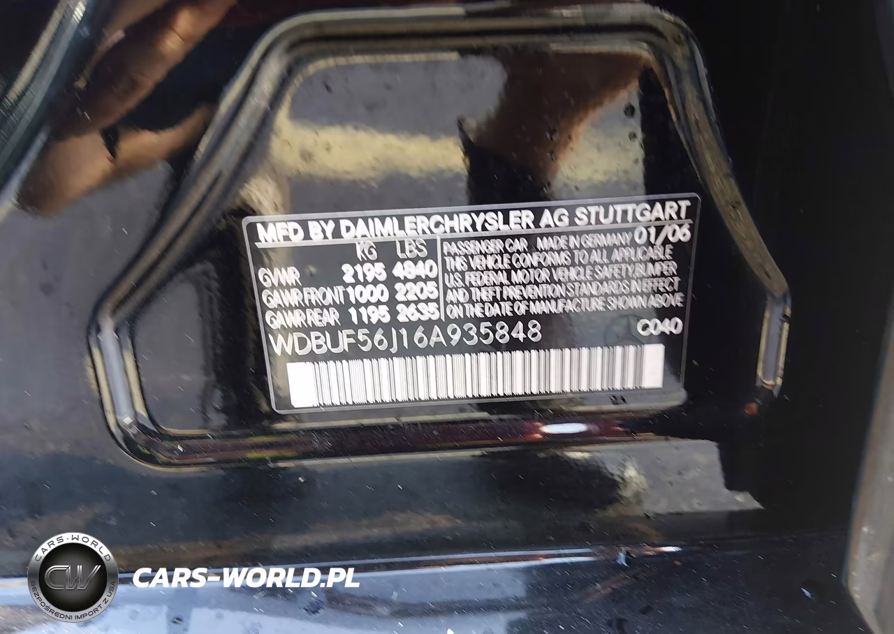 2006 Mercedes-Benz E 350 VIN:WDBUF56J16A935848 - 9