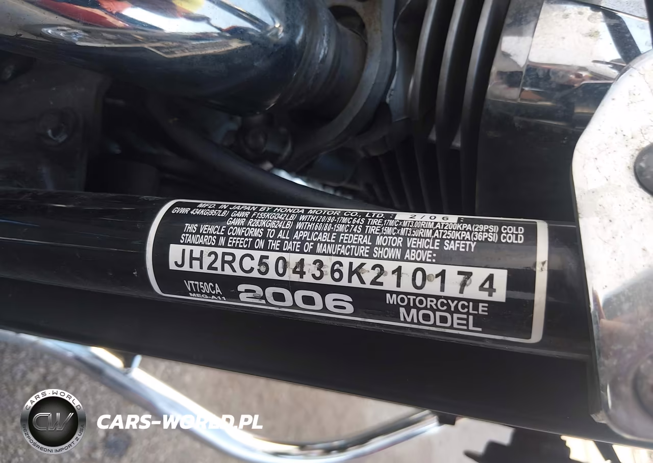 2006 Honda Vt750 Ca VIN:JH2RC50436K210174 - 10