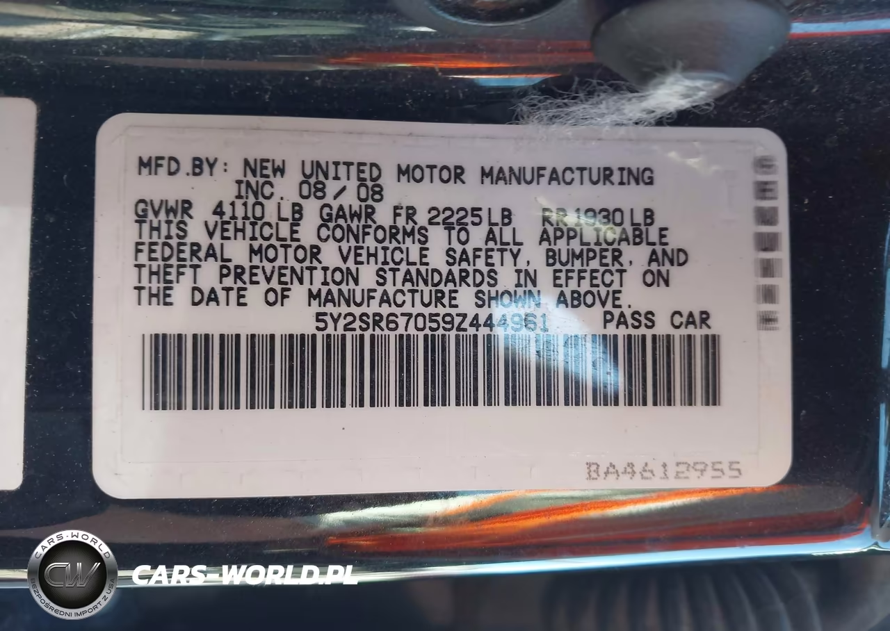 2009 Pontiac Vibe Gt VIN:5Y2SR67059Z444961 - 9