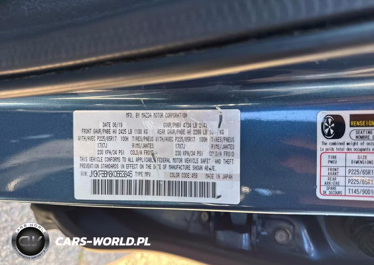 2019 Mazda Cx-5 Sport VIN:JM3KFBBM8K0663846 - 9