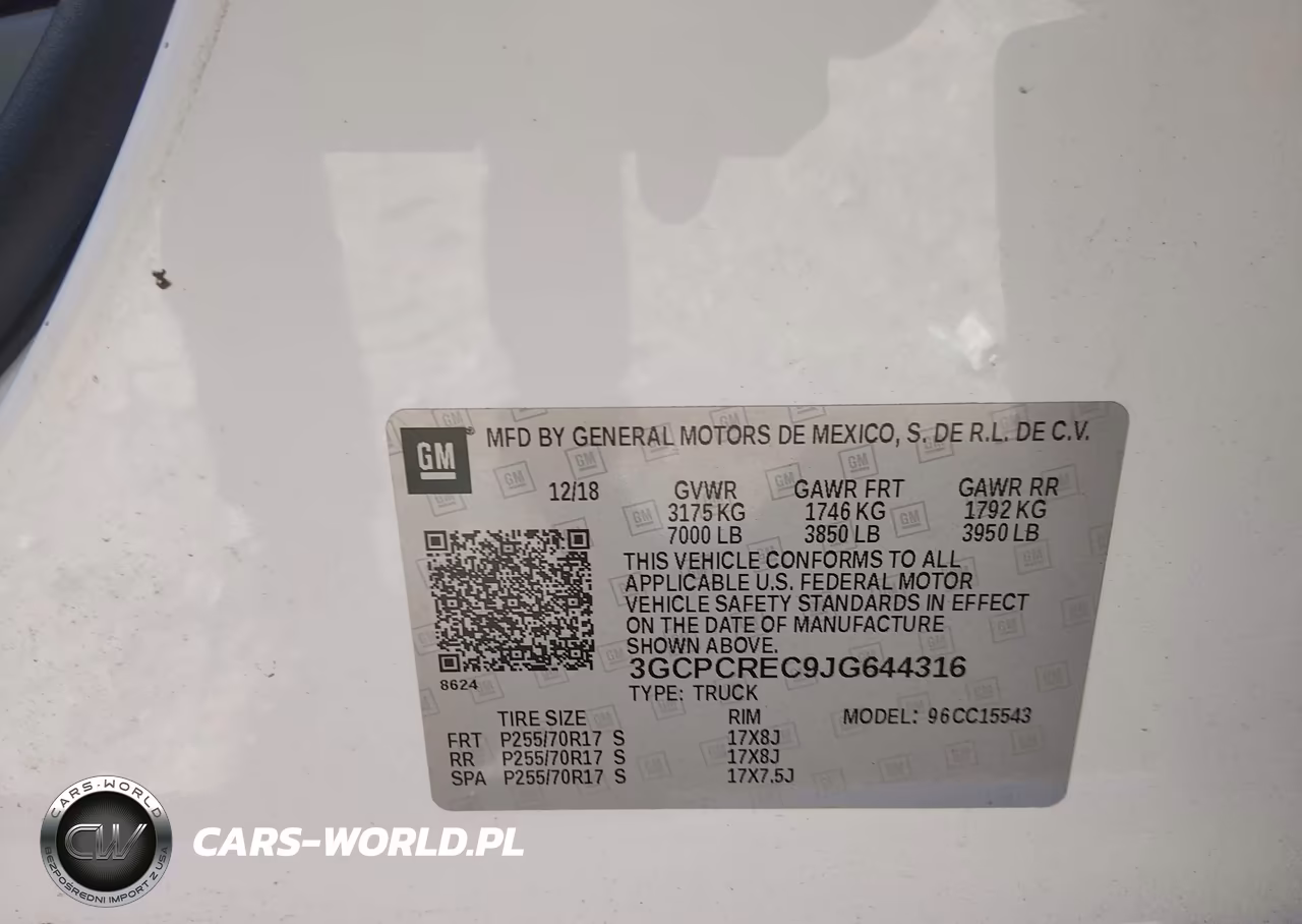 2018 Chevrolet Silverado 1500 1Lt VIN:3GCPCREC9JG644316 - 9