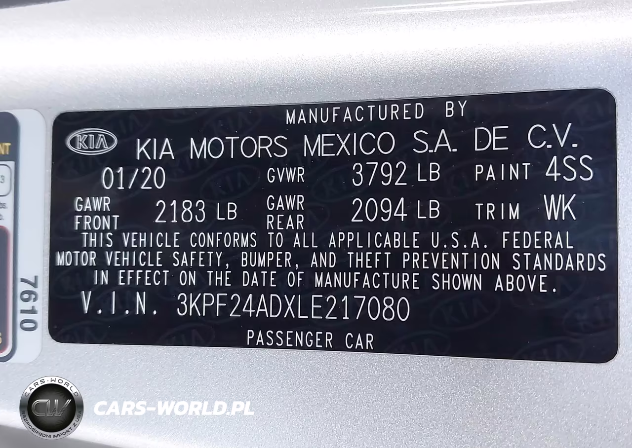 2020 Kia Forte Lxs VIN:3KPF24ADXLE217080 - 9