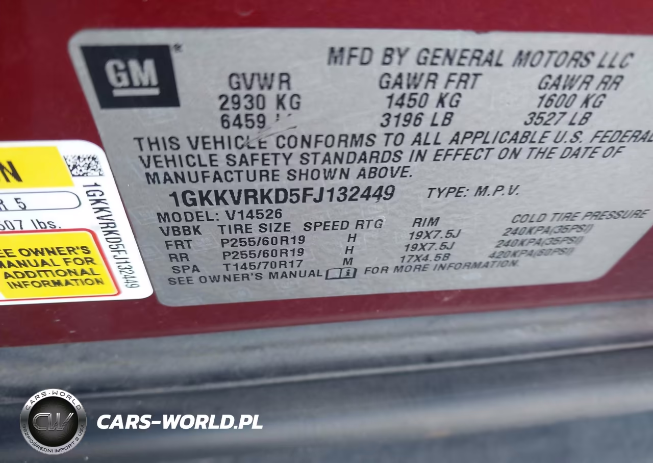 2015 GMC Acadia Slt-1 VIN:1GKKVRKD5FJ132449 - 9