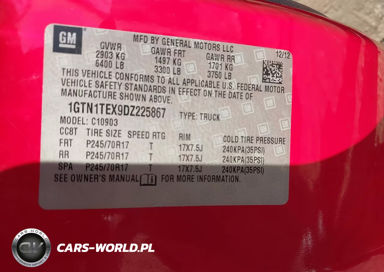 2013 GMC Sierra 1500 Work Truck VIN:1GTN1TEX9DZ225867 - 9