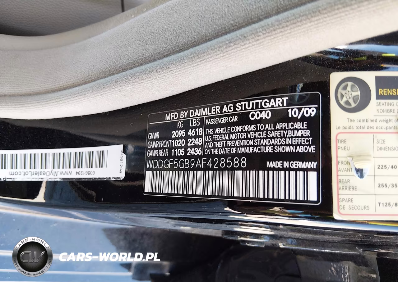 2010 Mercedes-Benz C 350 Sport VIN:WDDGF5GB9AF428588 - 9