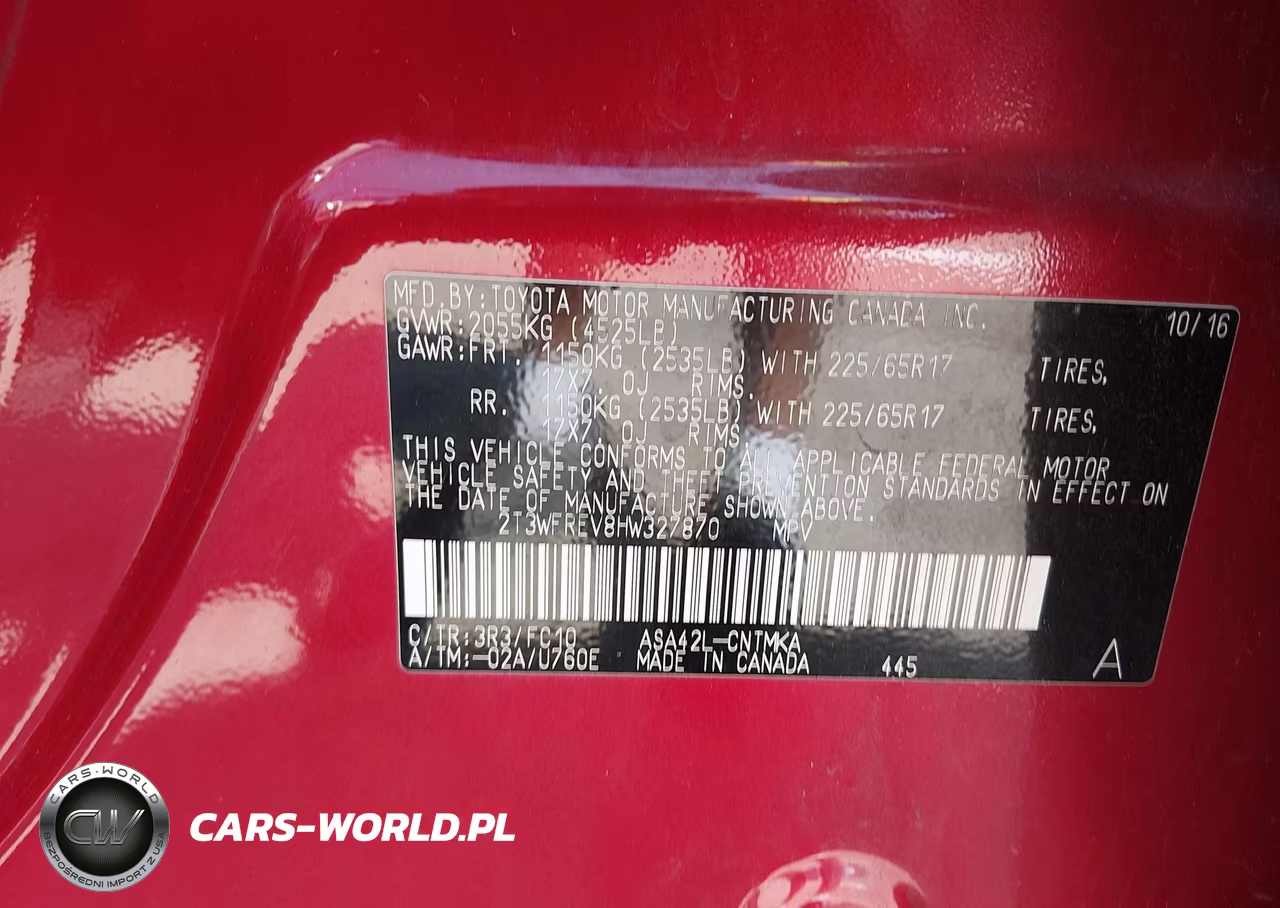 2017 Toyota Rav4 Xle VIN:2T3WFREV8HW327870 - 9