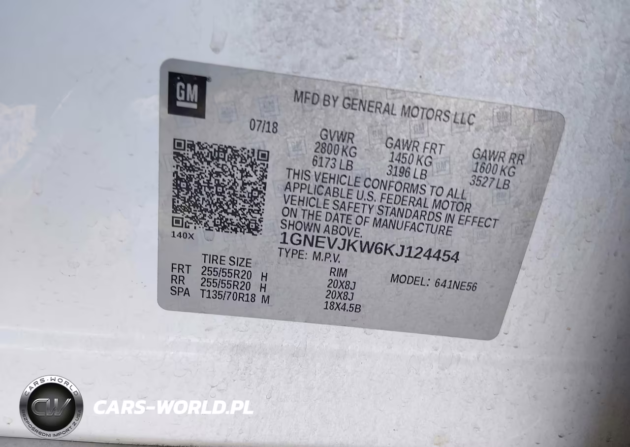 2019 Chevrolet Traverse High Country VIN:1GNEVJKW6KJ124454 - 9