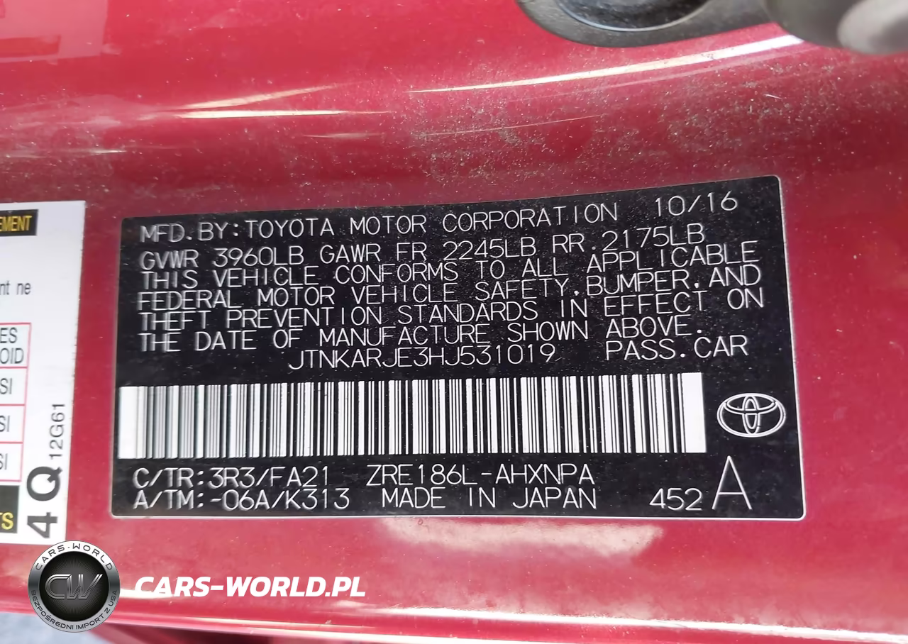2017 Toyota Corolla Im VIN:JTNKARJE3HJ531019 - 9