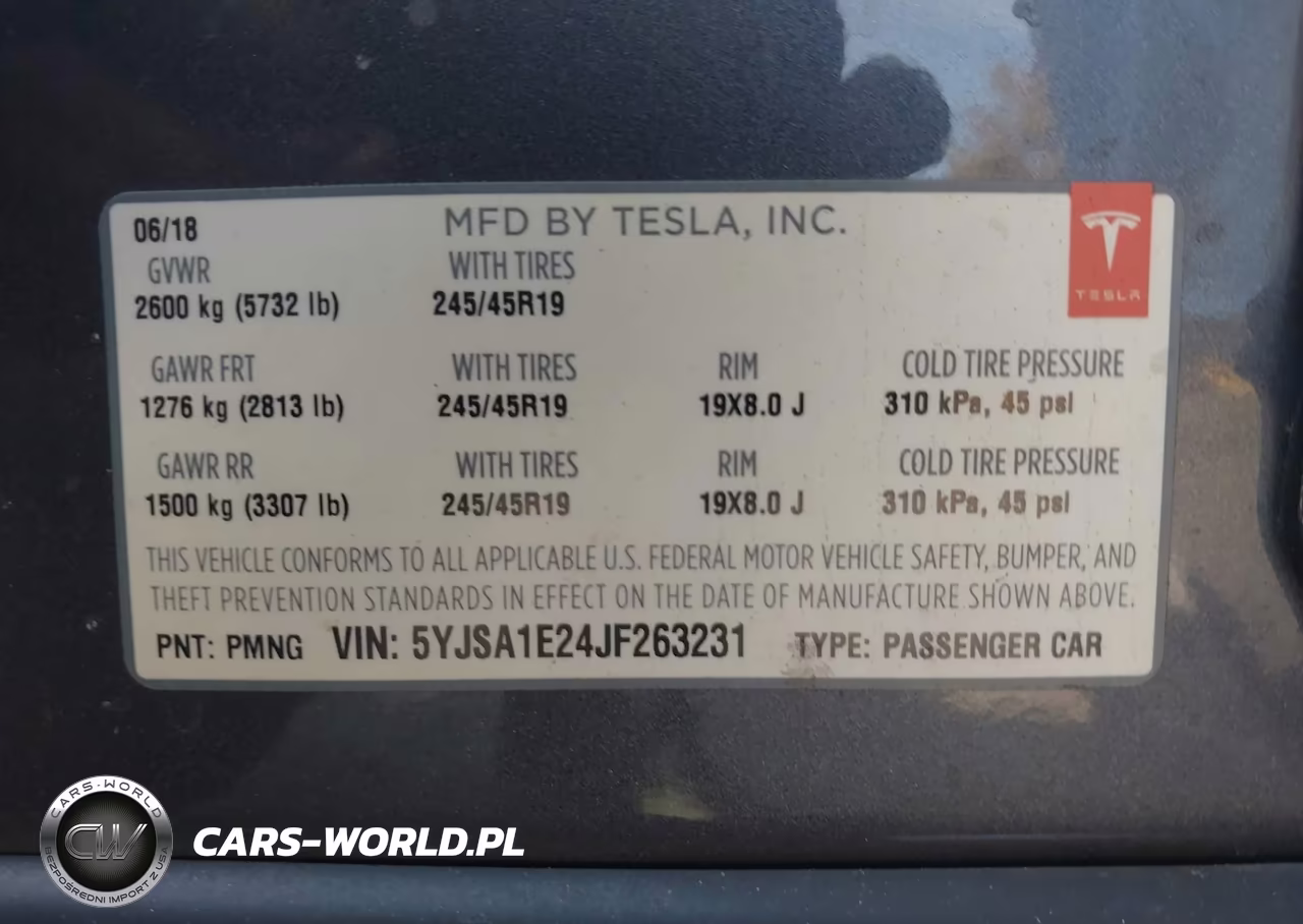 2018 Tesla Model S VIN:5YJSA1E24JF263231 - 9