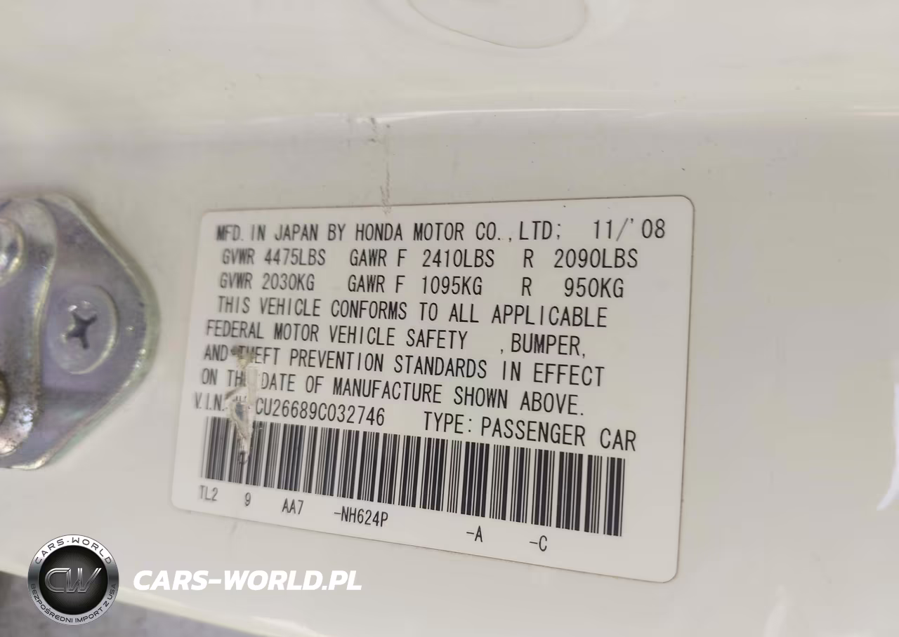 2009 Acura Tsx VIN:JH4CU26689C032746 - 9