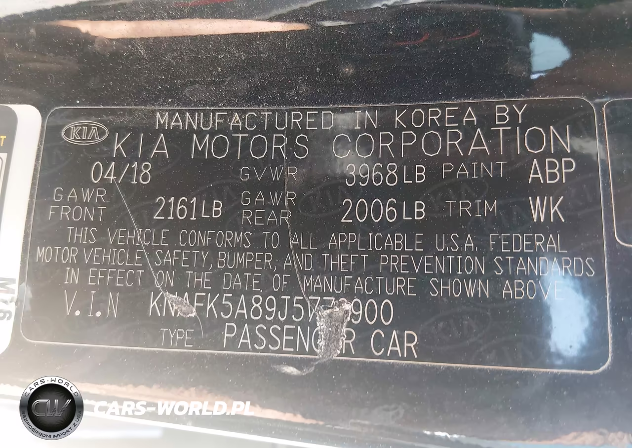 2018 Kia Forte Lx VIN:KNAFK5A89J5773900 - 9
