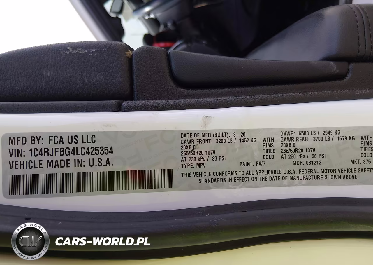 2020 JEEP GRAND CHEROKEE LIMITED VIN:1C4RJFBG4LC425354 - 9