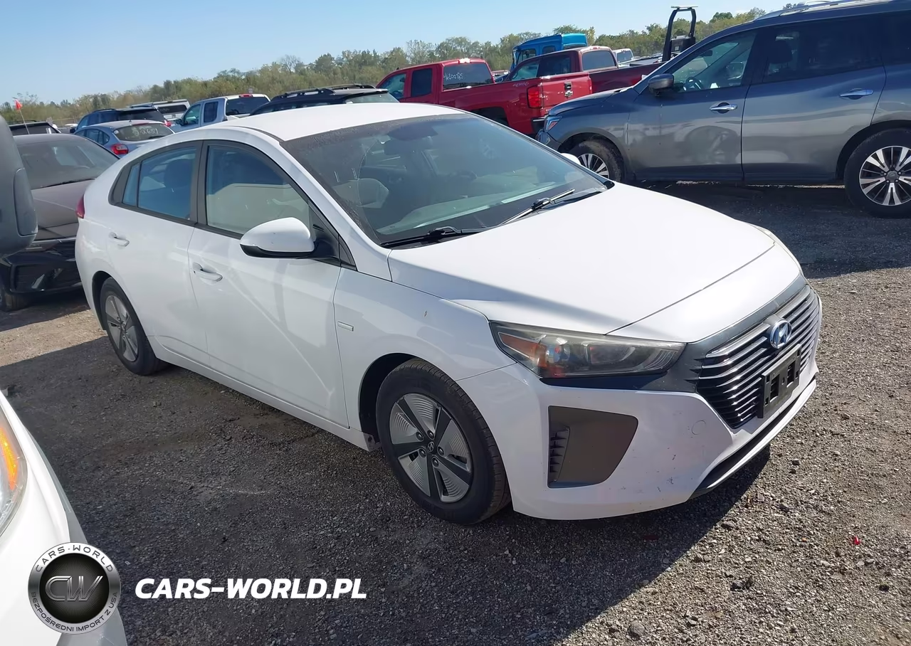 2018 Hyundai Ioniq Hybrid Blue VIN:KMHC65LC3JU076199 - 1