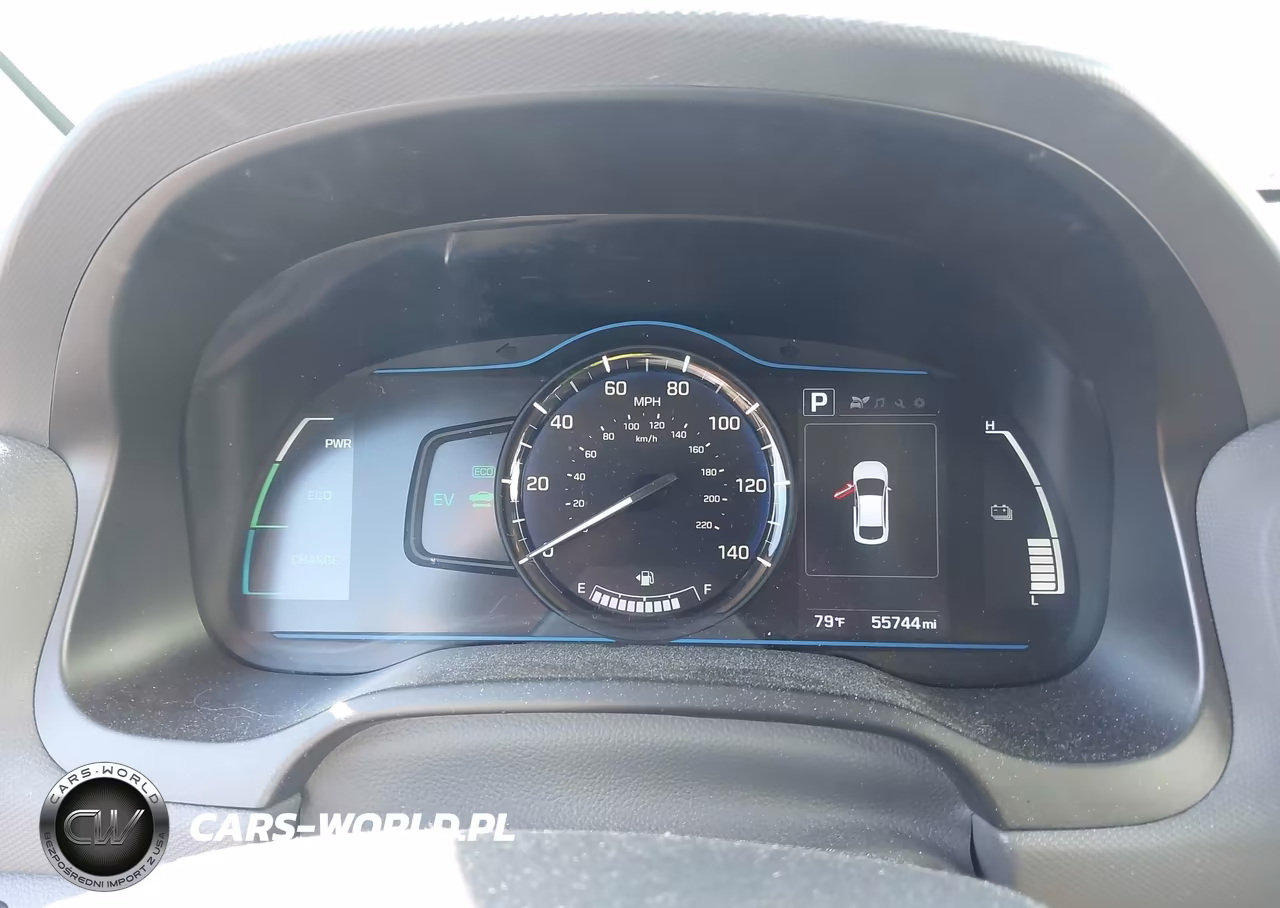 2018 Hyundai Ioniq Hybrid Blue VIN:KMHC65LC3JU076199 - 7