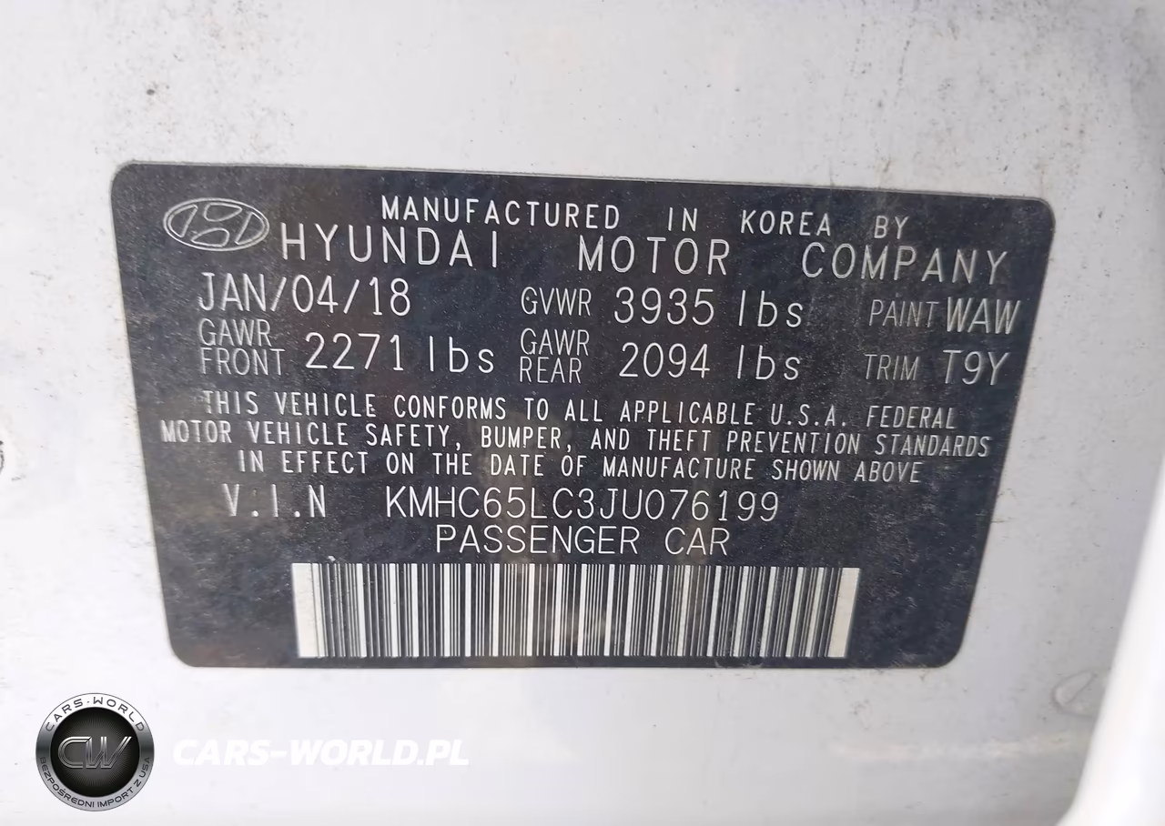 2018 Hyundai Ioniq Hybrid Blue VIN:KMHC65LC3JU076199 - 9