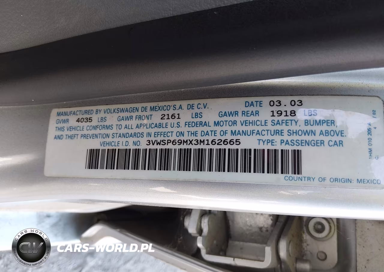 2003 Volkswagen Jetta Gls Tdi VIN:3VWSP69MX3M162665 - 9