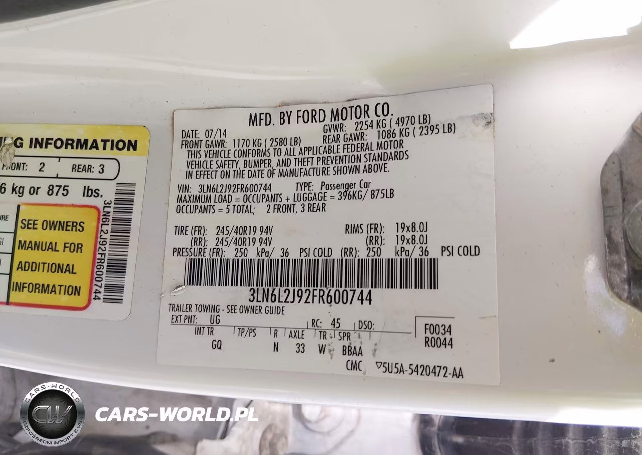 2015 Lincoln Mkz VIN:3LN6L2J92FR600744 - 9