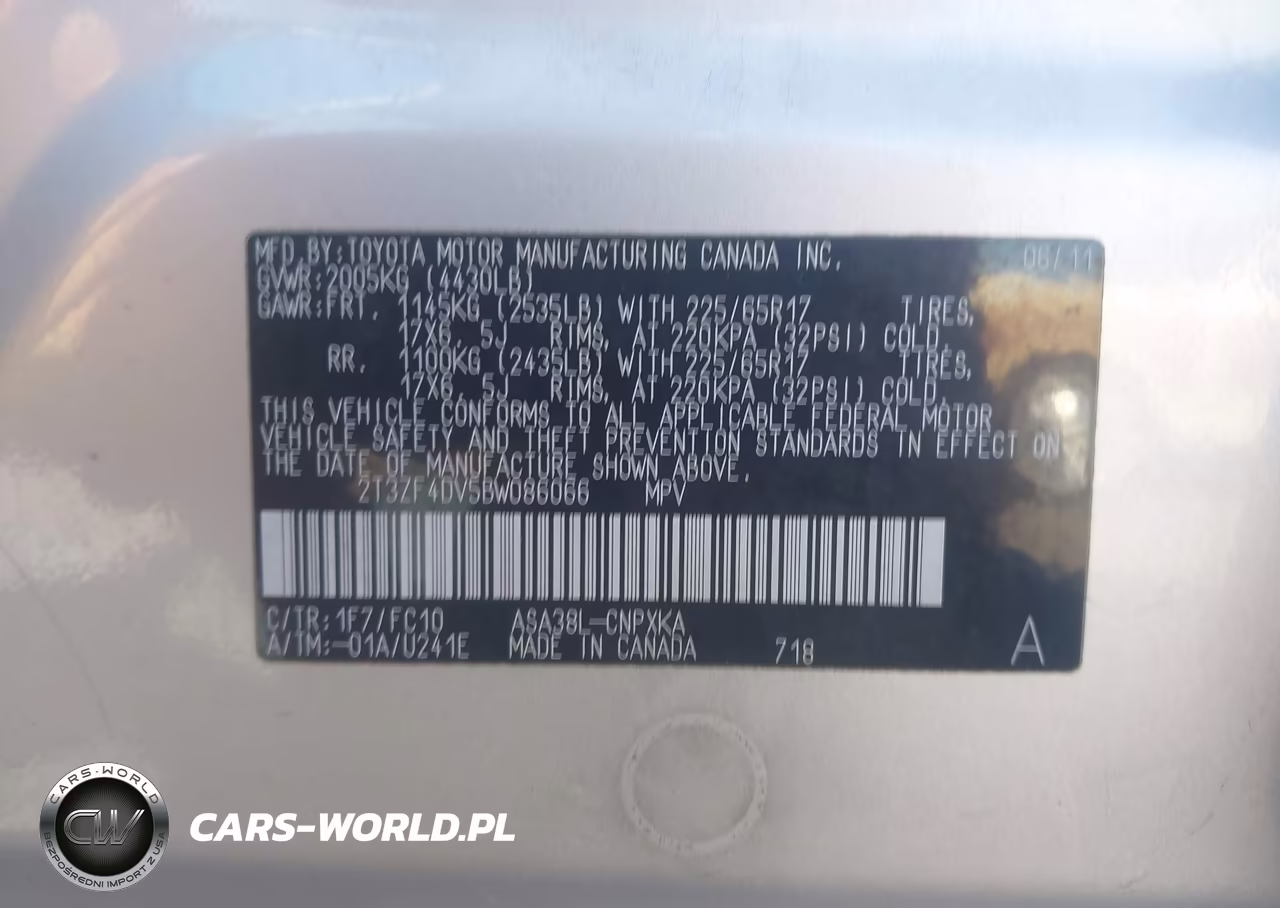 2011 Toyota Rav4 VIN:2T3ZF4DV5BW086066 - 9