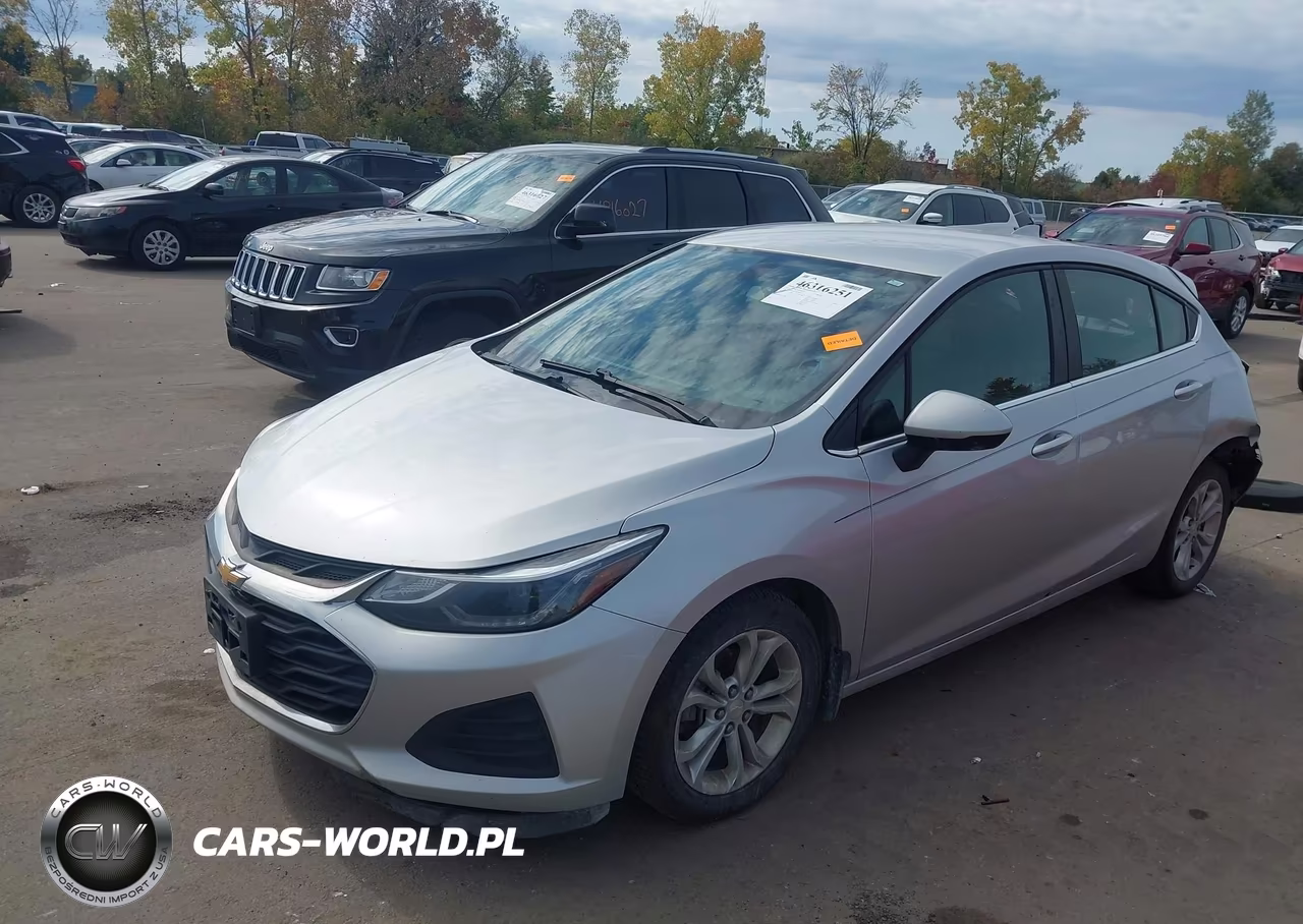 2019 Chevrolet Cruze Lt VIN:3G1BE6SMXKS598647 - 2