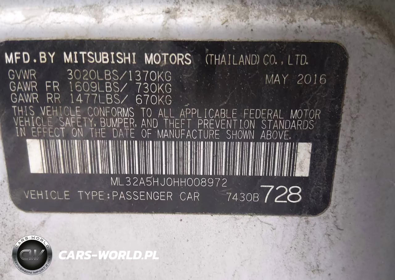 2017 Mitsubishi Mirage Gt VIN:ML32A5HJ0HH008972 - 9