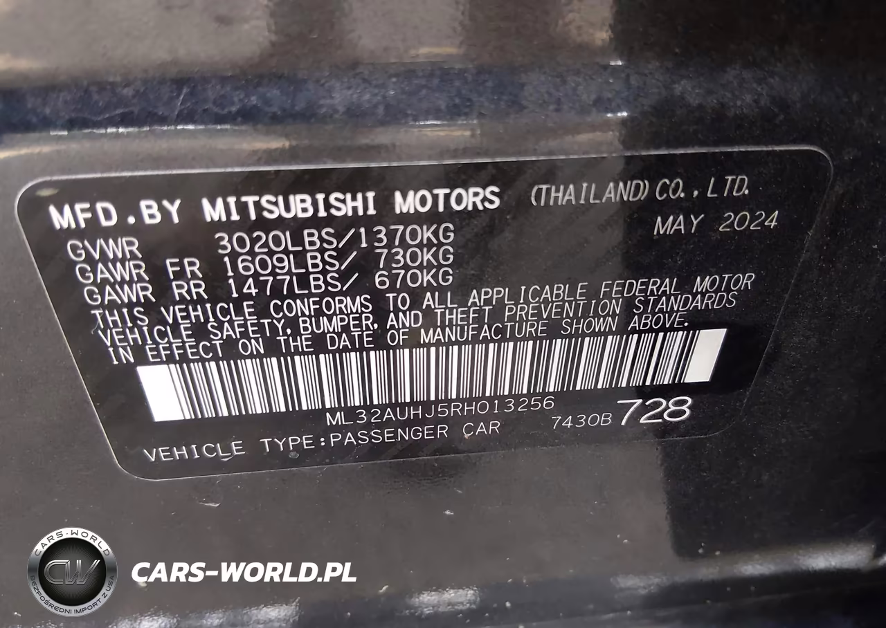 2024 Mitsubishi Mirage Es-Le VIN:ML32AUHJ5RH013256 - 9