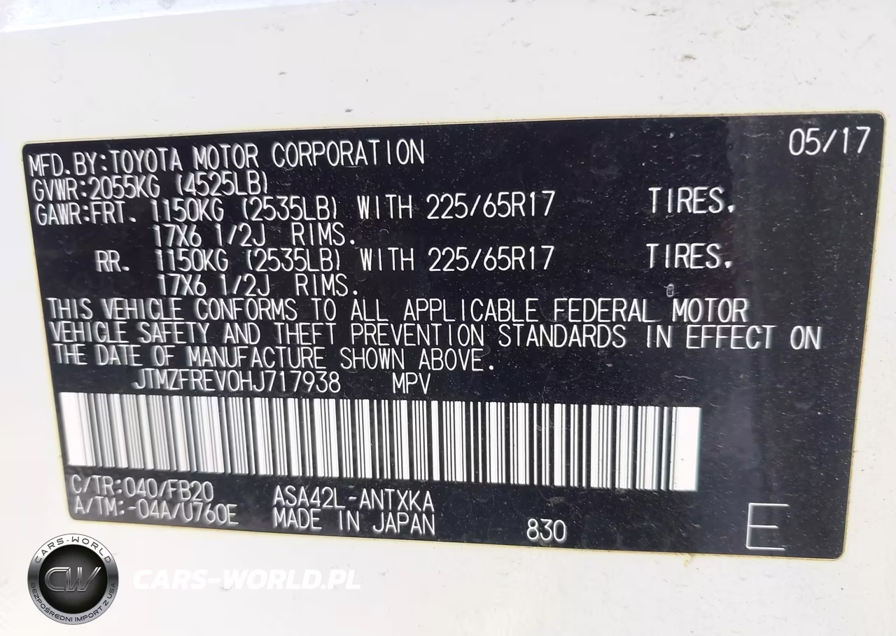 2017 Toyota Rav4 Le VIN:JTMZFREV0HJ717938 - 9