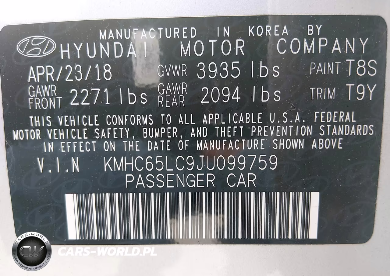 2018 Hyundai Ioniq Hybrid Blue VIN:KMHC65LC9JU099759 - 9