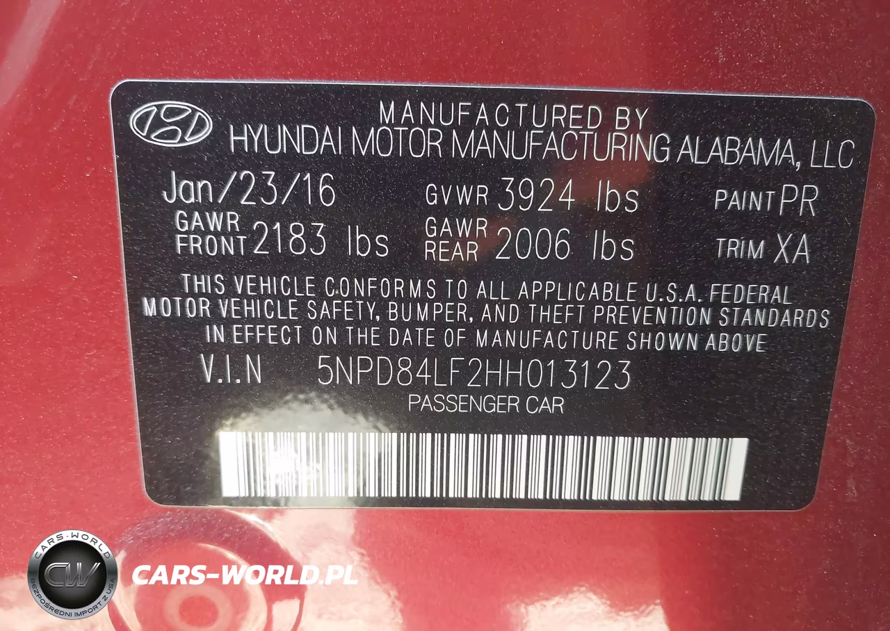 2017 Hyundai Elantra Se VIN:5NPD84LF2HH013123 - 9
