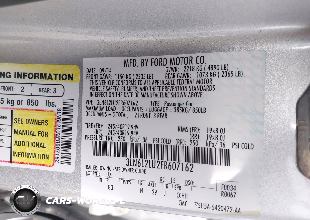 2015 Lincoln Mkz Hybrid VIN:3LN6L2LU2FR607162 - 9