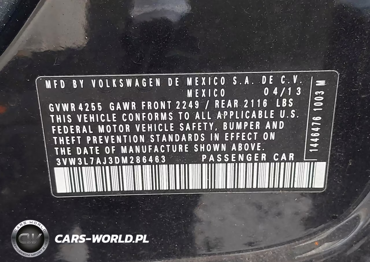 2013 Volkswagen Jetta 2.0L Tdi VIN:3VW3L7AJ3DM286463 - 9