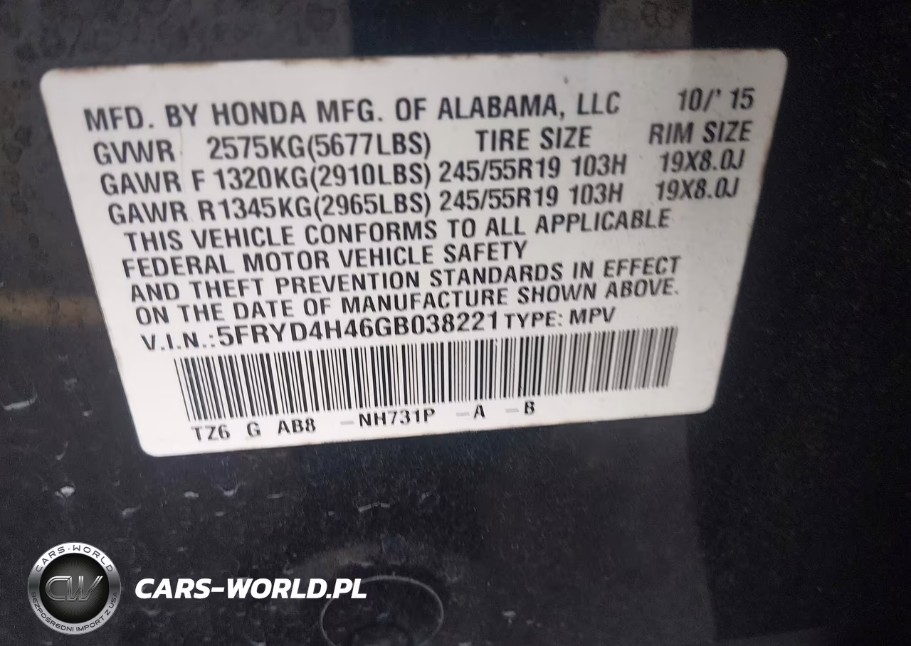 2016 Acura Mdx Technology Acurawatch Plus Packages-Technology Package VIN:5FRYD4H46GB038221 - 9