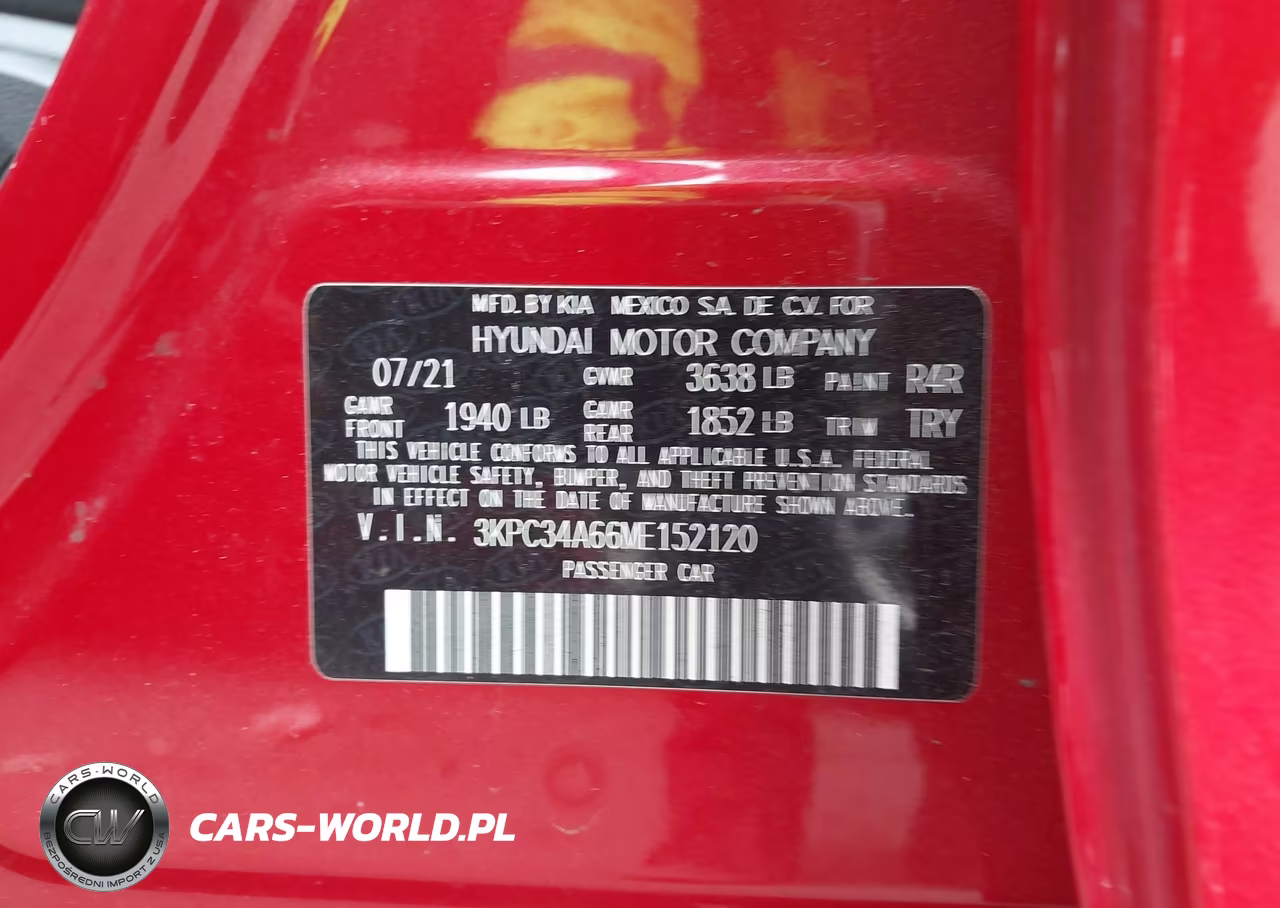 2021 Hyundai Accent Limited VIN:3KPC34A66ME152120 - 9