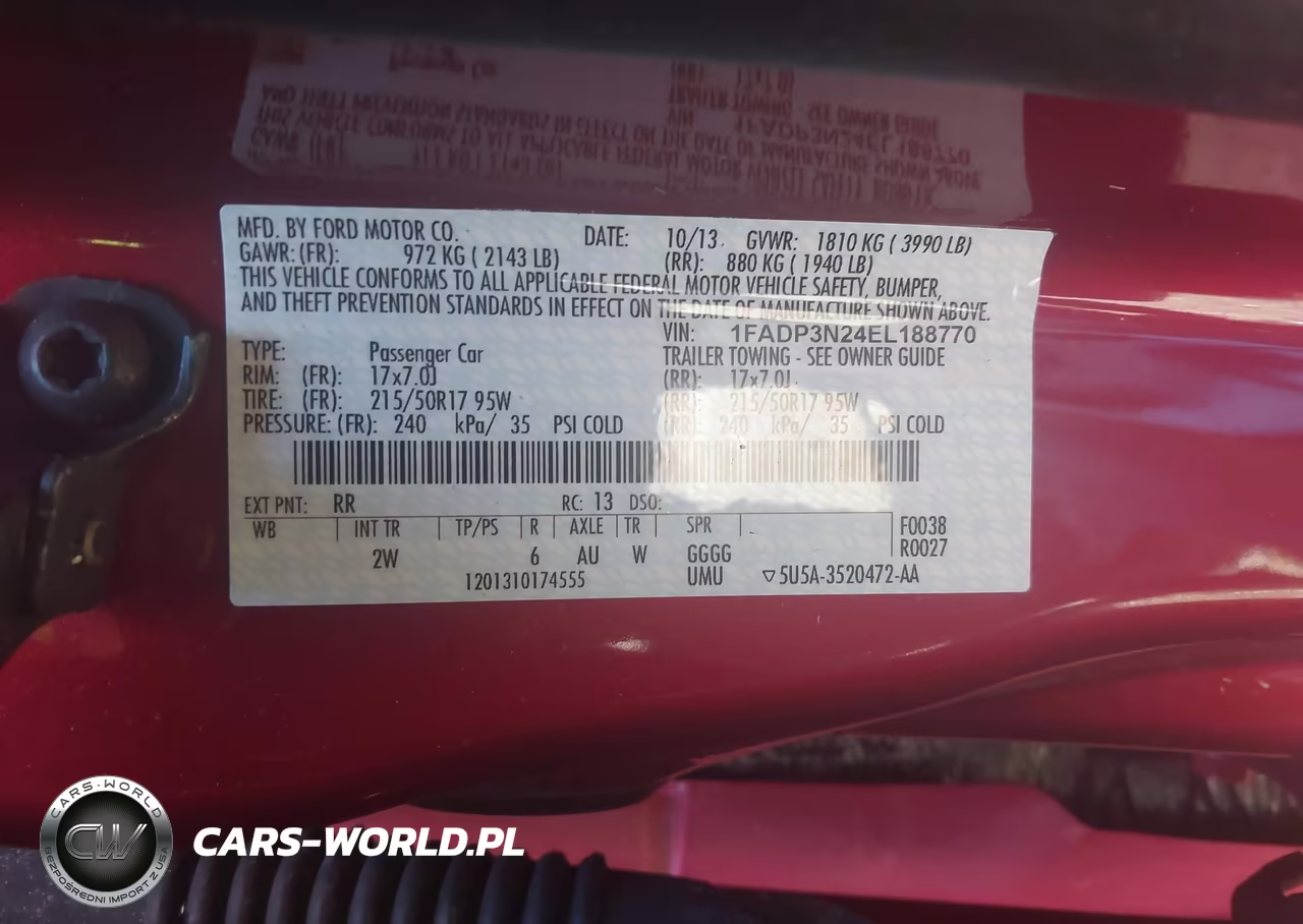 2014 Ford Focus Titanium VIN:1FADP3N24EL188770 - 9