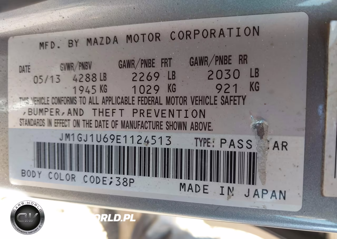 2014 Mazda Mazda6 I Sport VIN:JM1GJ1U69E1124513 - 9