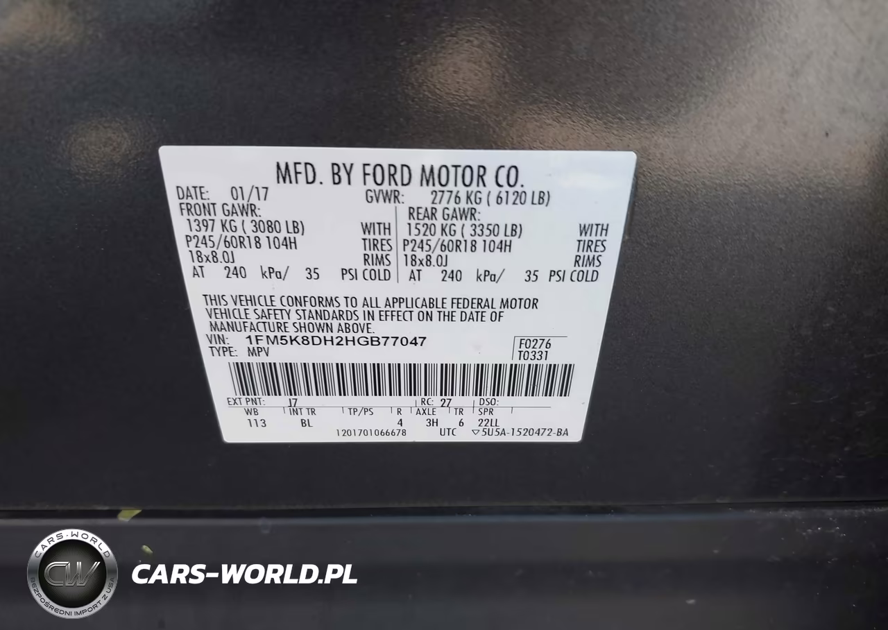 2017 Ford Explorer Xlt VIN:1FM5K8DH2HGB77047 - 9