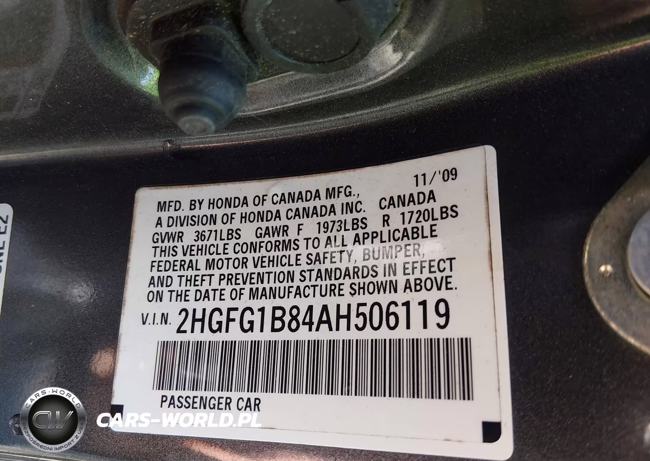 2010 Honda Civic Ex VIN:2HGFG1B84AH506119 - 9