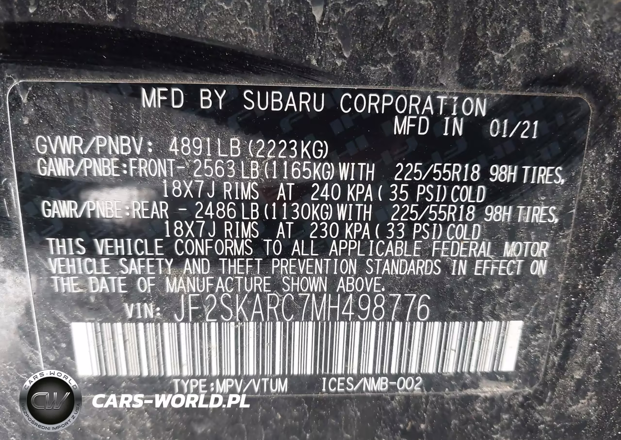 2021 Subaru Forester Sport VIN:JF2SKARC7MH498776 - 9