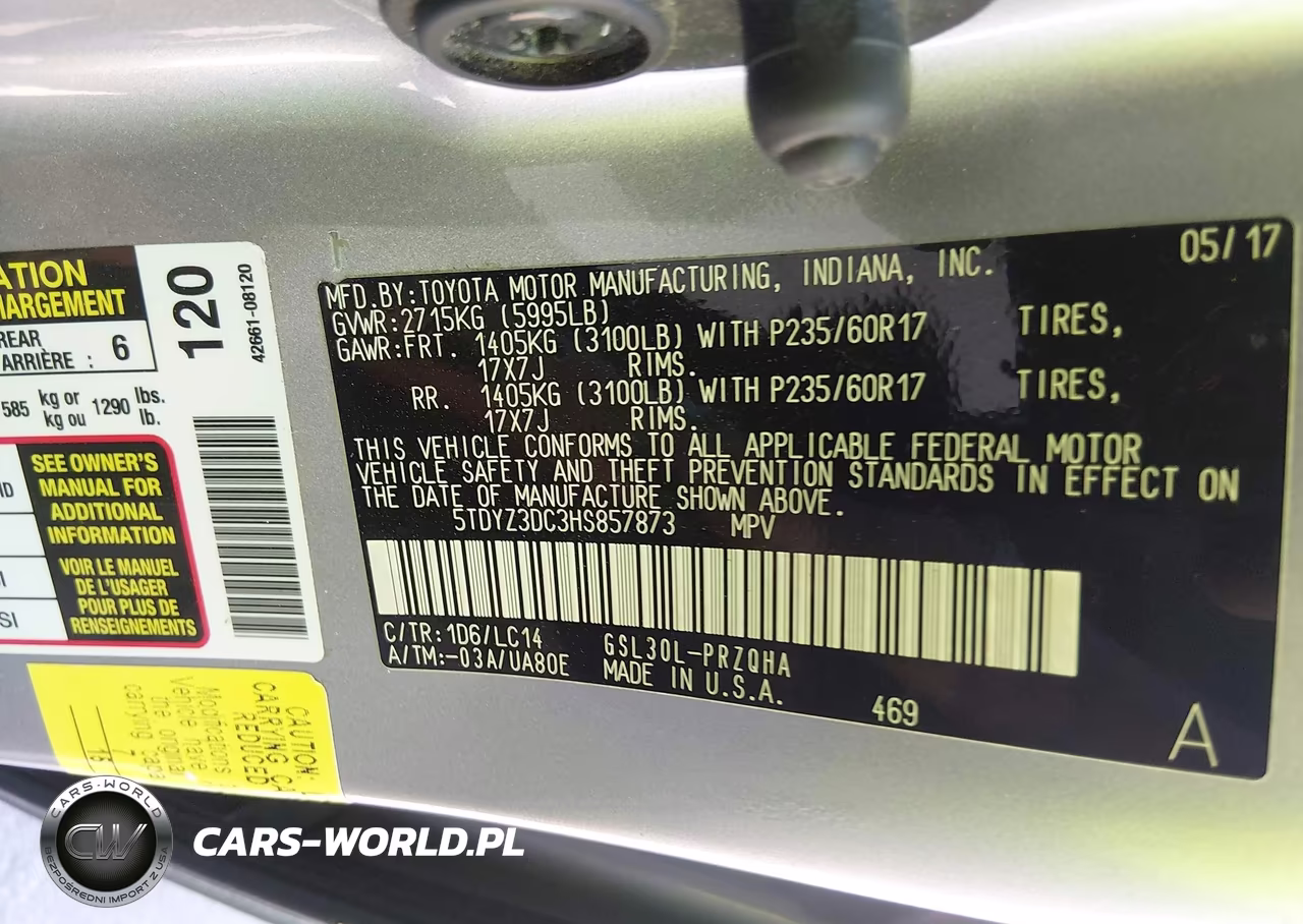 2017 Toyota Sienna Xle 8 Passenger VIN:5TDYZ3DC3HS857873 - 9
