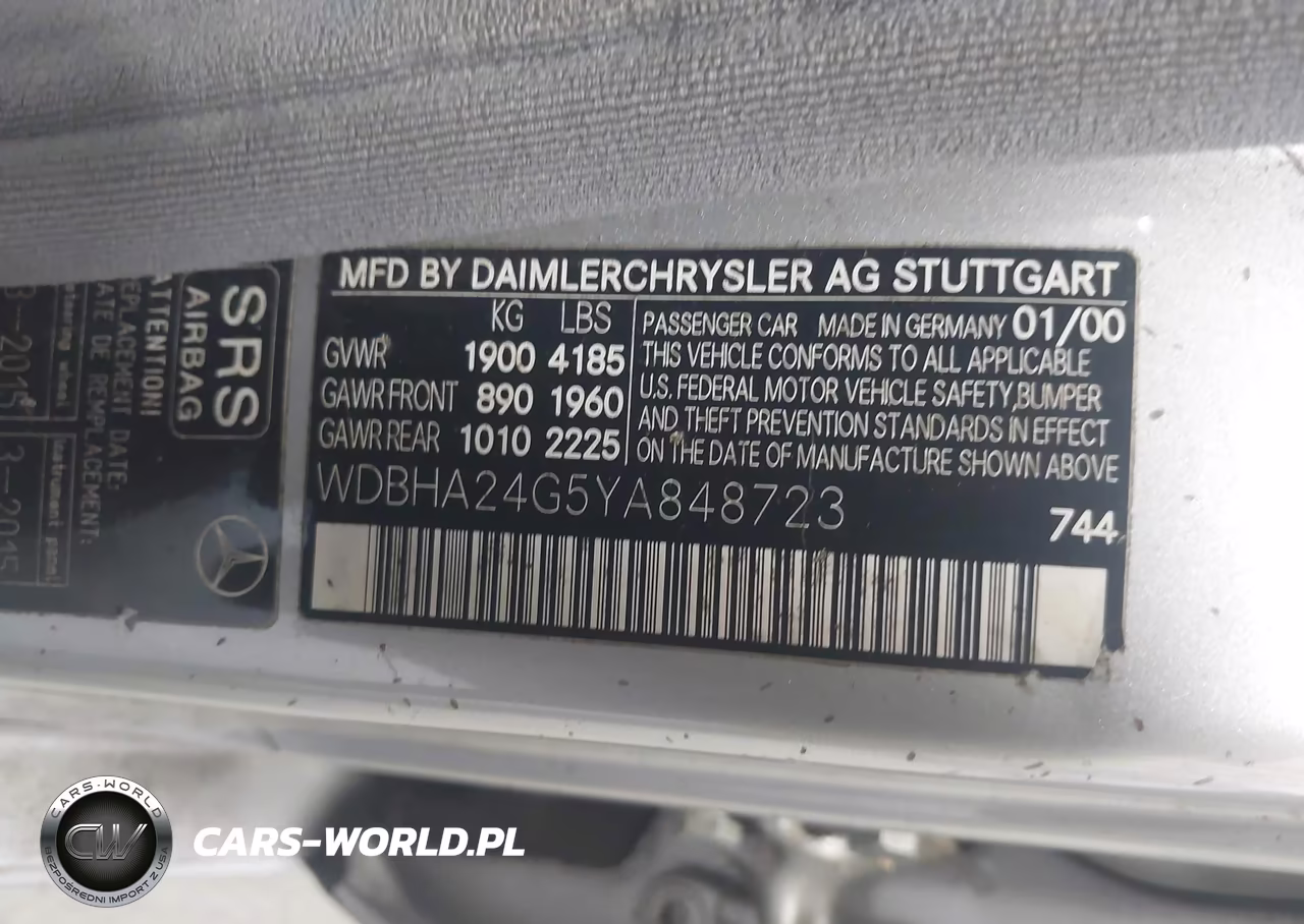 2000 Mercedes-Benz C 230 Kompressor VIN:WDBHA24G5YA848723 - 9